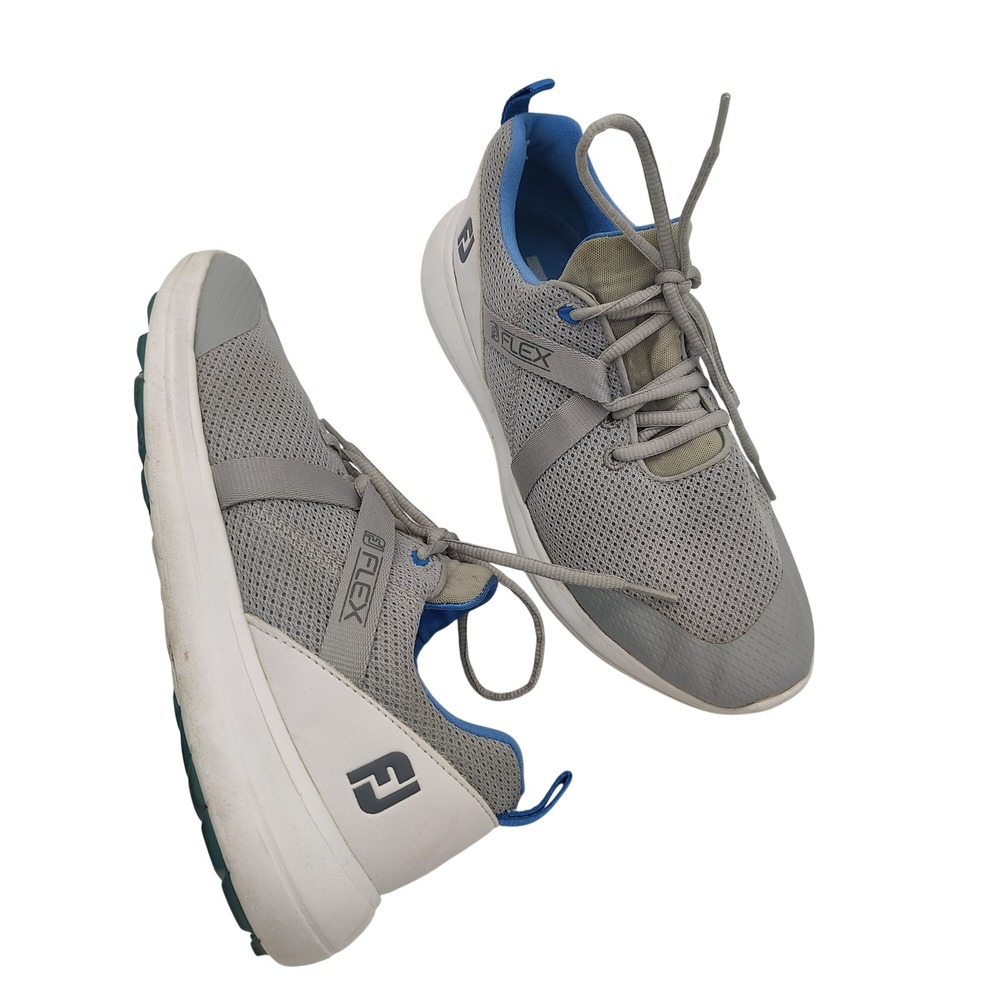 FootJoy Womens Golf Sporty Athleisure Flex 95727 Shoes 7.5W Grey Blue Spikeless